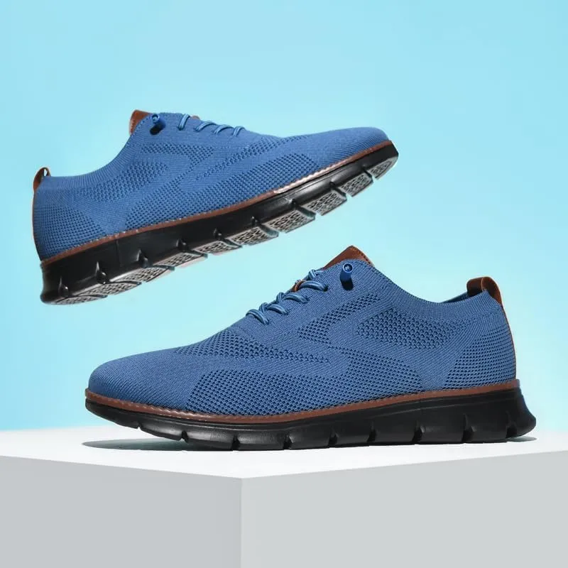 Breeze Shoes for Men Oxfords Lace-Up Lightweight Casual Walking Shoes Comfortable Dress Shoes for Men