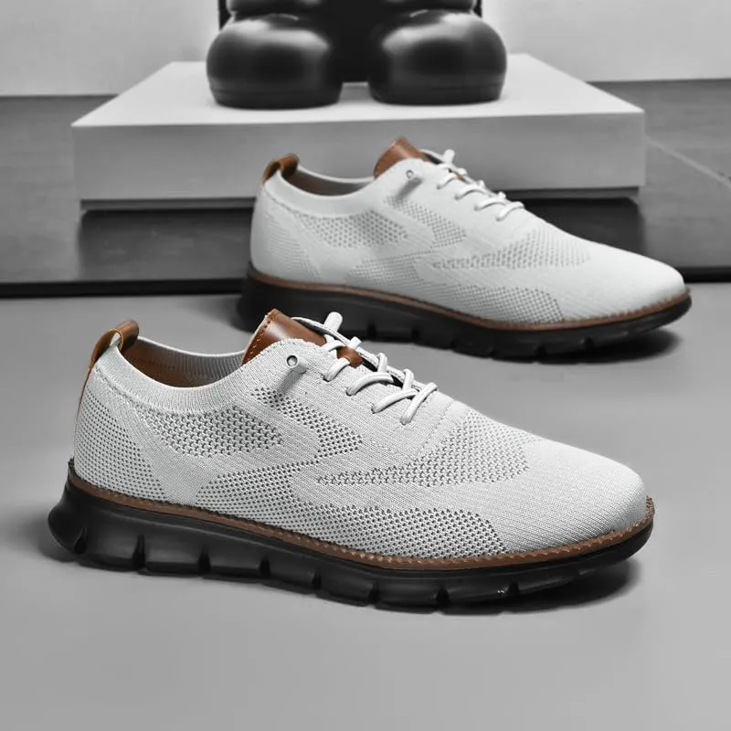Breeze Shoes for Men Oxfords Lace-Up Lightweight Casual Walking Shoes Comfortable Dress Shoes for Men