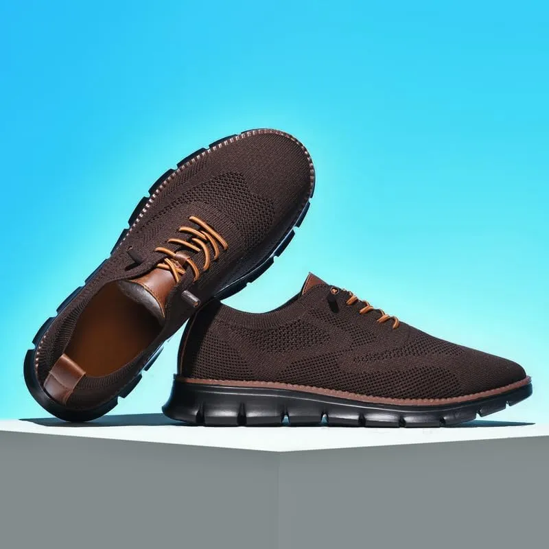 Breeze Shoes for Men Oxfords Lace-Up Lightweight Casual Walking Shoes Comfortable Dress Shoes for Men