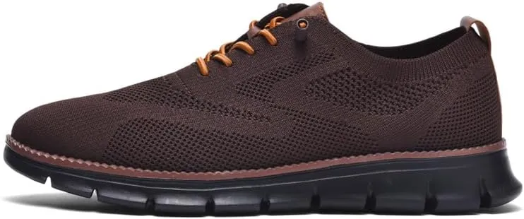 Breeze Shoes for Men Oxfords Lace-Up Lightweight Casual Walking Shoes Comfortable Dress Shoes for Men