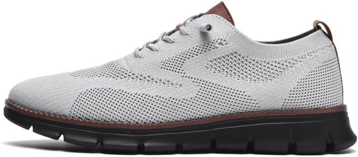 Breeze Shoes for Men Oxfords Lace-Up Lightweight Casual Walking Shoes Comfortable Dress Shoes for Men