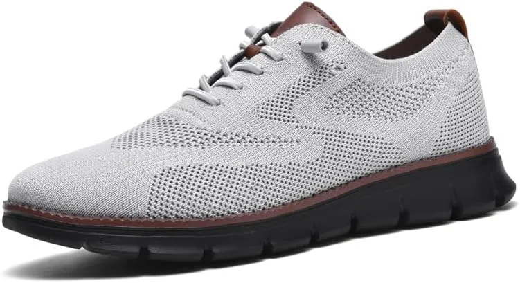 Breeze Shoes for Men Oxfords Lace-Up Lightweight Casual Walking Shoes Comfortable Dress Shoes for Men