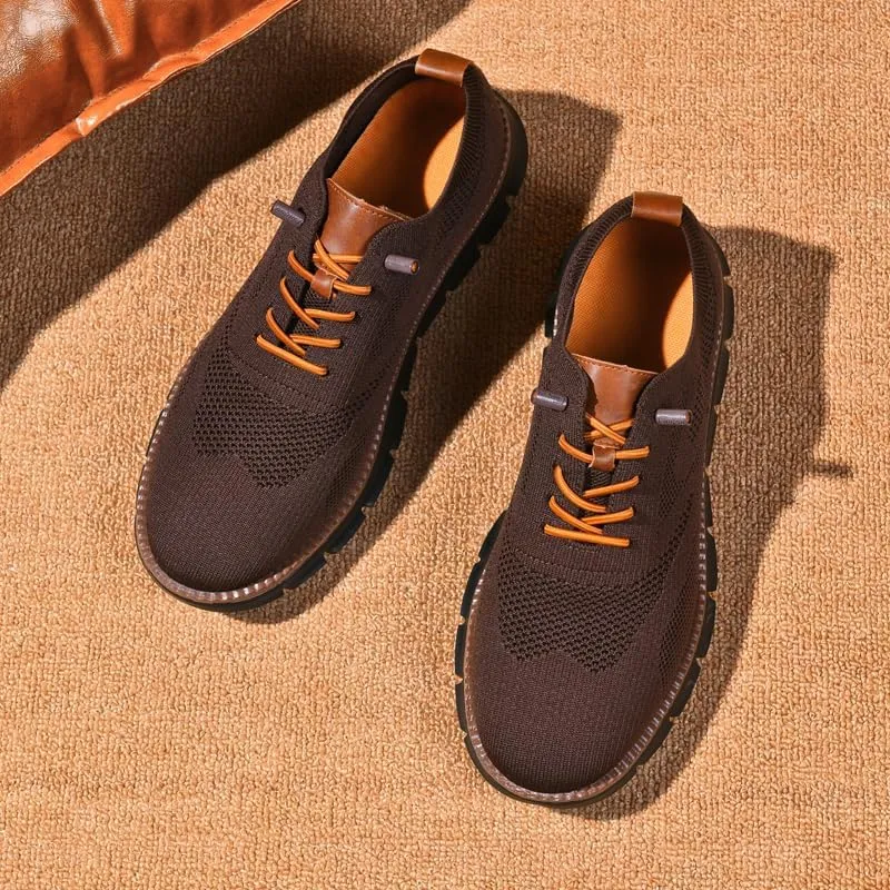 Breeze Shoes for Men Oxfords Lace-Up Lightweight Casual Walking Shoes Comfortable Dress Shoes for Men