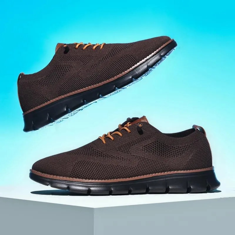 Breeze Shoes for Men Oxfords Lace-Up Lightweight Casual Walking Shoes Comfortable Dress Shoes for Men