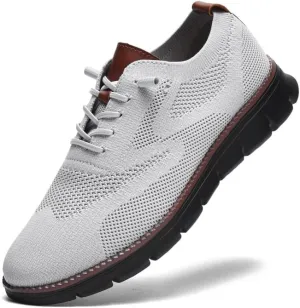 Breeze Shoes for Men Oxfords Lace-Up Lightweight Casual Walking Shoes Comfortable Dress Shoes for Men