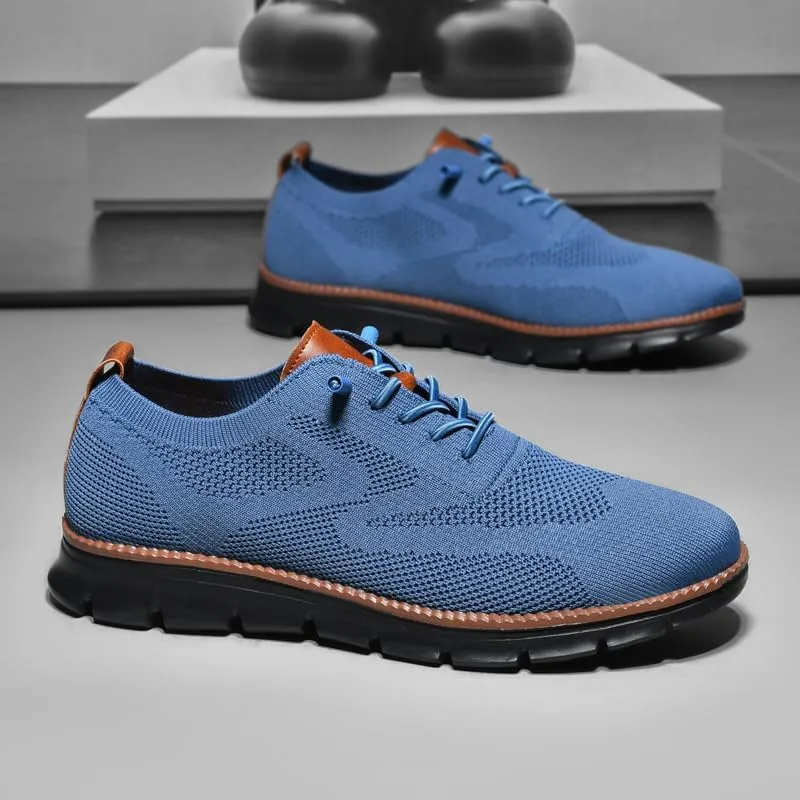 Breeze Shoes for Men Oxfords Lace-Up Lightweight Casual Walking Shoes Comfortable Dress Shoes for Men