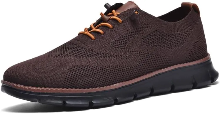 Breeze Shoes for Men Oxfords Lace-Up Lightweight Casual Walking Shoes Comfortable Dress Shoes for Men
