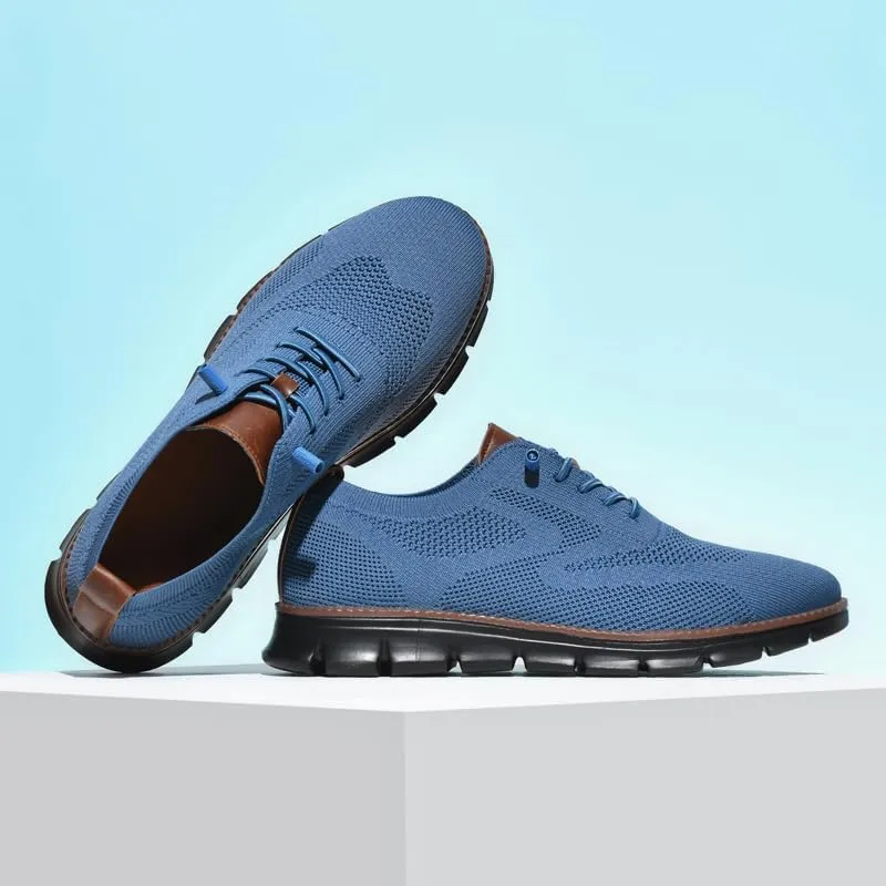 Breeze Shoes for Men Oxfords Lace-Up Lightweight Casual Walking Shoes Comfortable Dress Shoes for Men