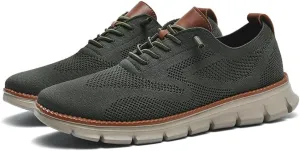 Breeze Shoes for Men Oxfords Lace Up Walking Comfortable Business Casual Shoes Wearbreeze Urban Mesh Dress Sneakers