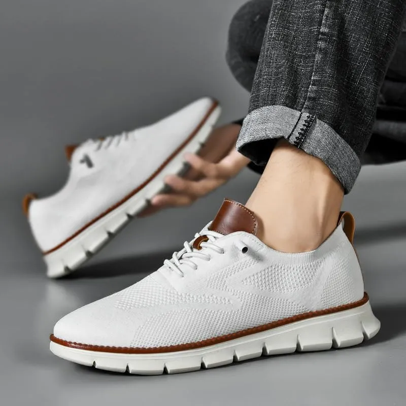 Breeze Shoes for Men Oxfords Lace Up Walking Comfortable Business Casual Shoes Wearbreeze Urban Mesh Dress Sneakers