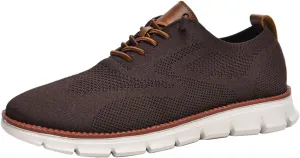 Breeze Shoes for Men Oxfords Lace Up Walking Comfortable Business Casual Shoes Wearbreeze Urban Mesh Dress Sneakers