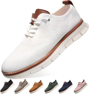 Breeze Shoes for Men,Business Casual Shoes Mens,Comfortable Breeze Urban Shoe for Men,Oxfords Mesh Dress Sneakers,Breathable Upper Wearbreeze Footwear,Lace-Up Lightweight Tennis Walking Shoe