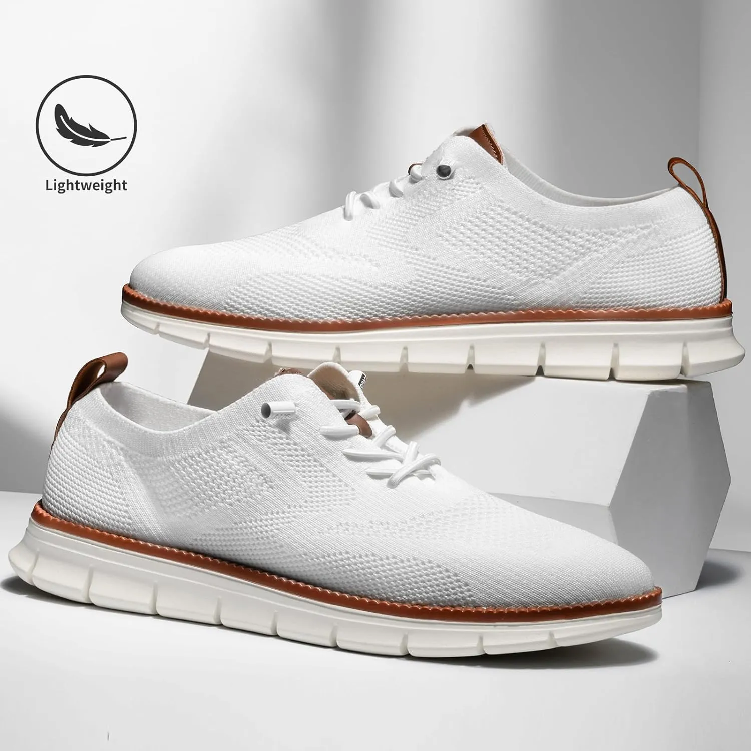 Breeze Shoes for Men,Business Casual Shoes Mens,Comfortable Breeze Urban Shoe for Men,Oxfords Mesh Dress Sneakers,Breathable Upper Wearbreeze Footwear,Lace-Up Lightweight Tennis Walking Shoe