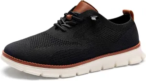 Breeze Shoes for Men,Business Casual Shoes Mens,Comfortable Breeze Urban Shoe for Men,Oxfords Mesh Dress Sneakers,Breathable Upper Wearbreeze Footwear,Lace-Up Lightweight Tennis Walking Shoe