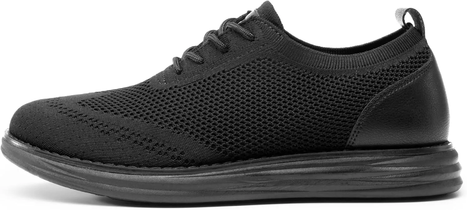 Bruno Marc Men's KnitFlex Breeze Mesh Sneakers Oxfords Lace-Up Lightweight Casual Walking Shoes