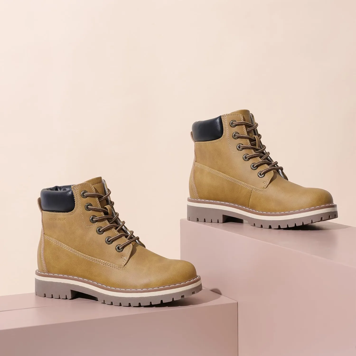 Bruno Marc Women's Winter Snow Boots,Faux Fur Lining Ankle Booties, Ladies Comfortable Work Short Boots Outdoor 2.0