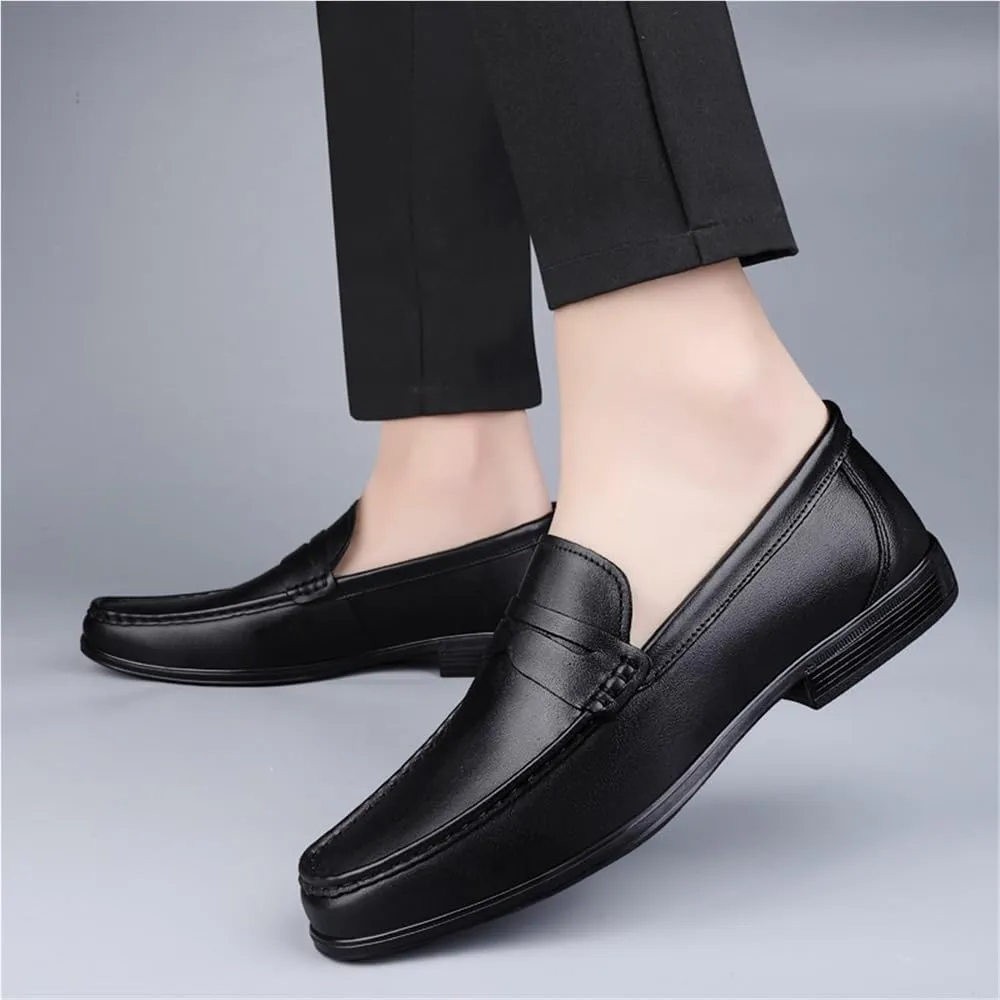 Business Dress Shoes for Men Slip On Leather Oxfords Loafers Classic Dress Shoes