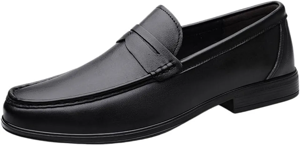 Business Dress Shoes for Men Slip On Leather Oxfords Loafers Classic Dress Shoes