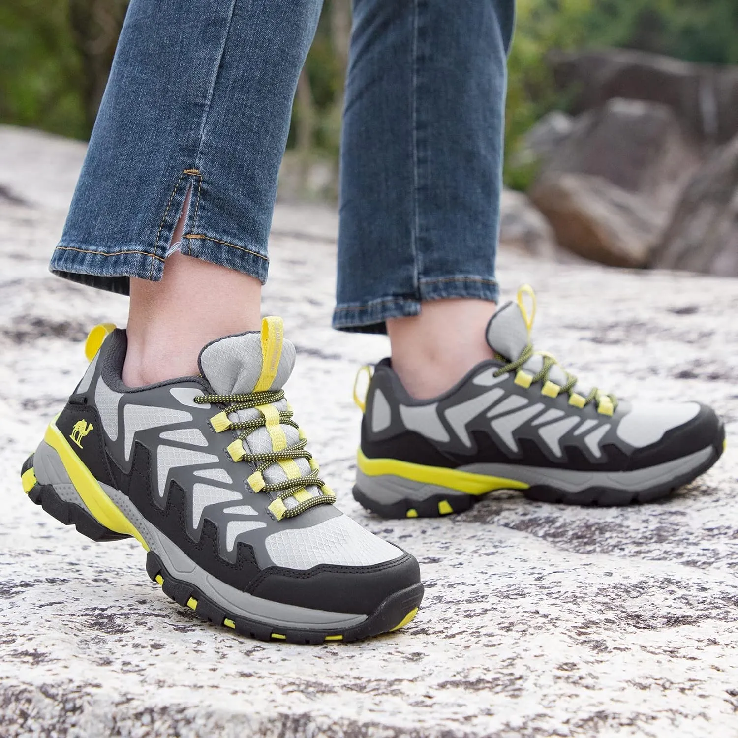 CAMELSPORTS Women's Hiking Shoes Waterproof Lightweight Trail Running Shoes Non-Slip Breathable Outdoor Sneakers for Trekking Walking