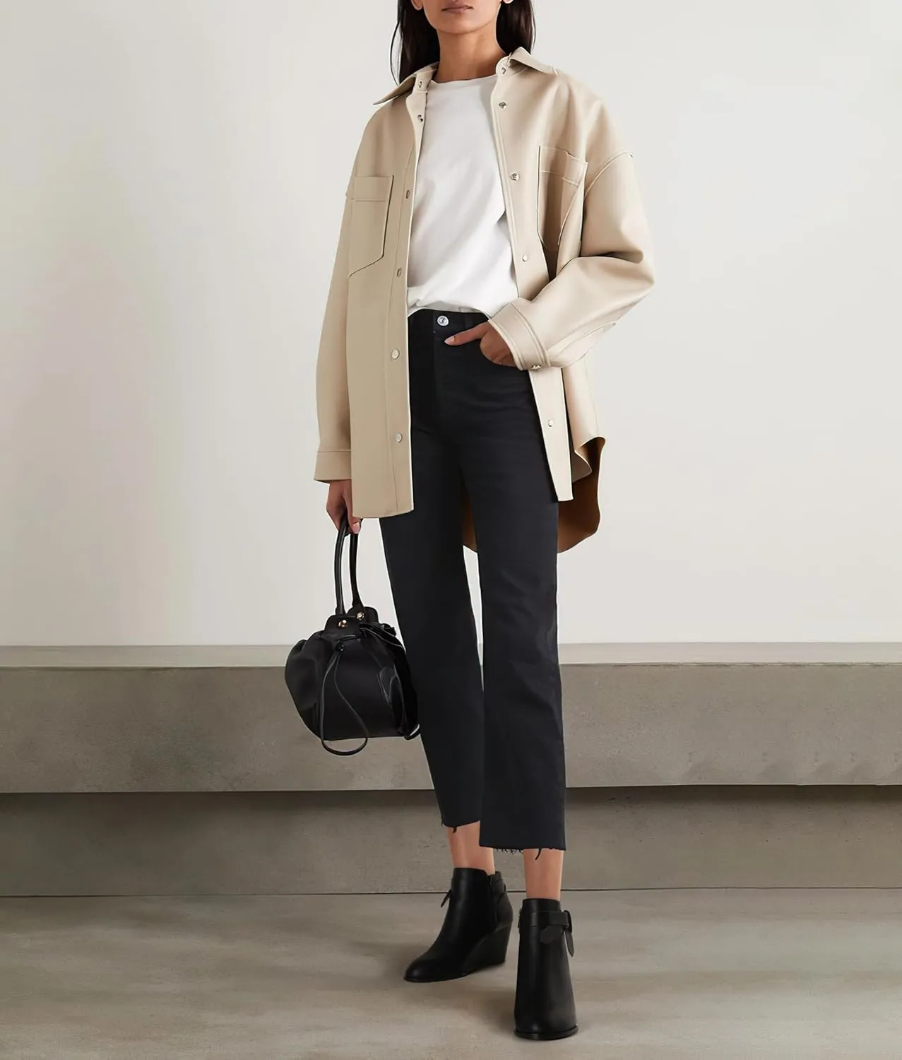 Carcuume Ankle Boots for Women,Ankle Tie Knot,Side Zipper,Round Toe,Chunky Heels,Boots for Women