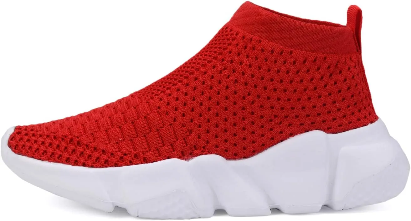 Casbeam Boys and Girls Breathable Lightweight Fashion Casual Sports Walking Shoes Running Sneakers High Top (Toddler/Little Kid Bib Kid)