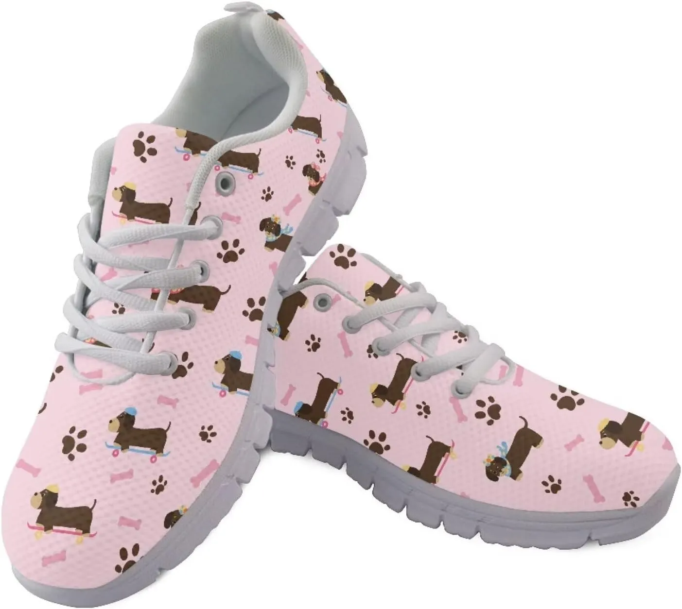 Casual Lace Up Sneakers for Women Men Sport Athletic Tennis Breathable Running Shoes