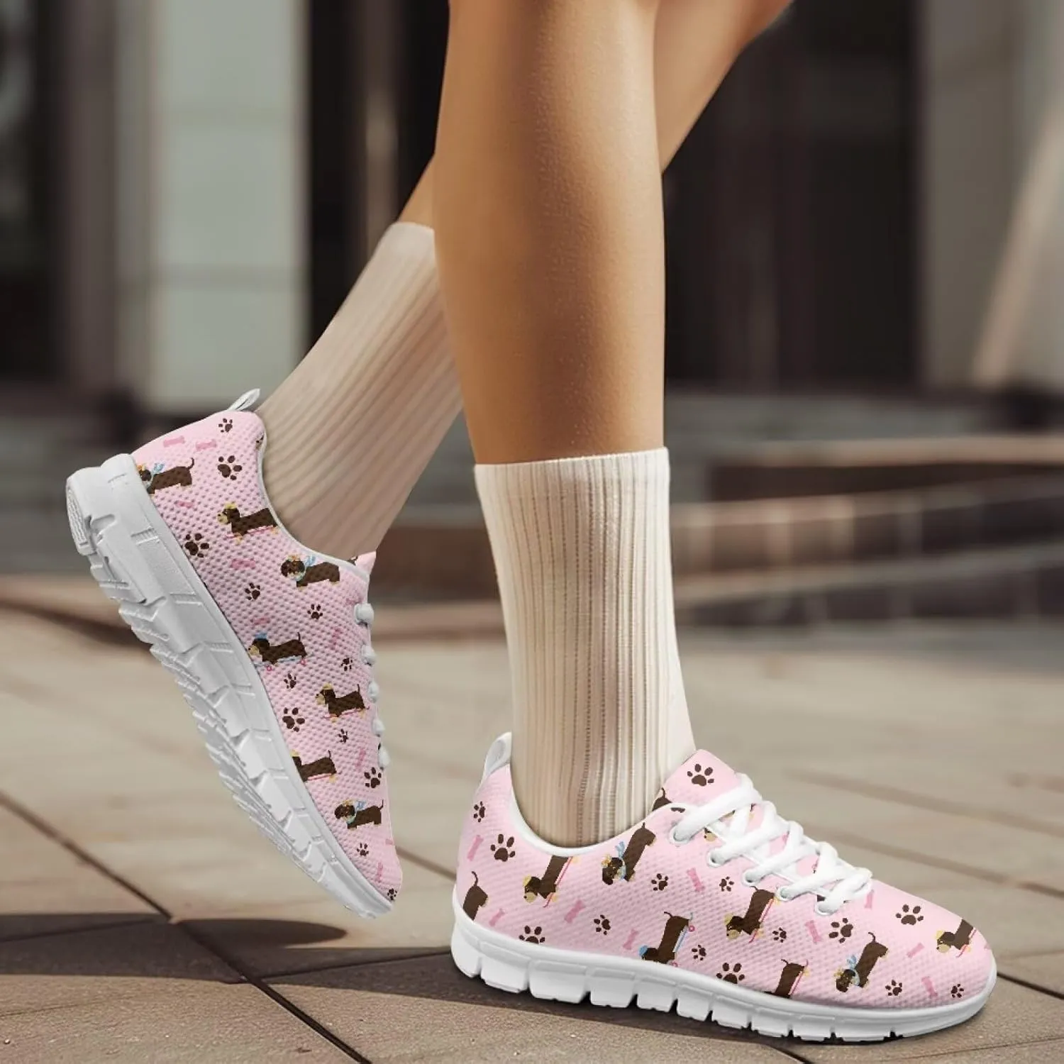 Casual Lace Up Sneakers for Women Men Sport Athletic Tennis Breathable Running Shoes