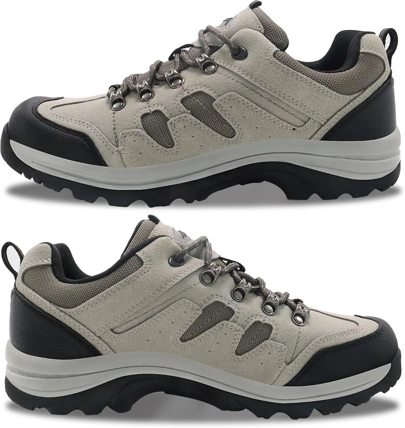 CC-Los Mens Waterproof Hiking Shoes Lightweight Breathable Walking Trekking Sneakers Size 7-13