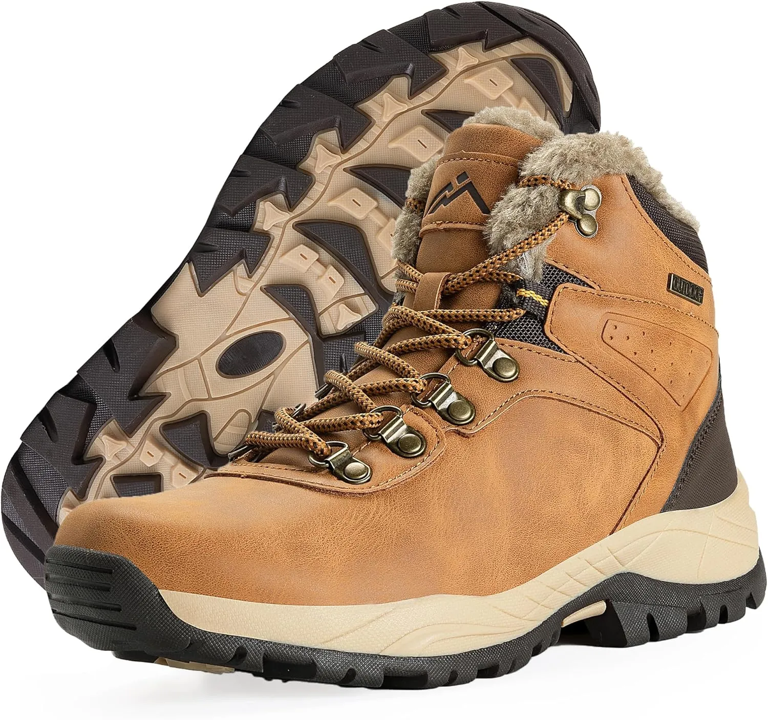 CC-Los Waterproof Winter Snow Boots for Women – Warm Outdoor Hiking Booties, Ladies' Work Shoes