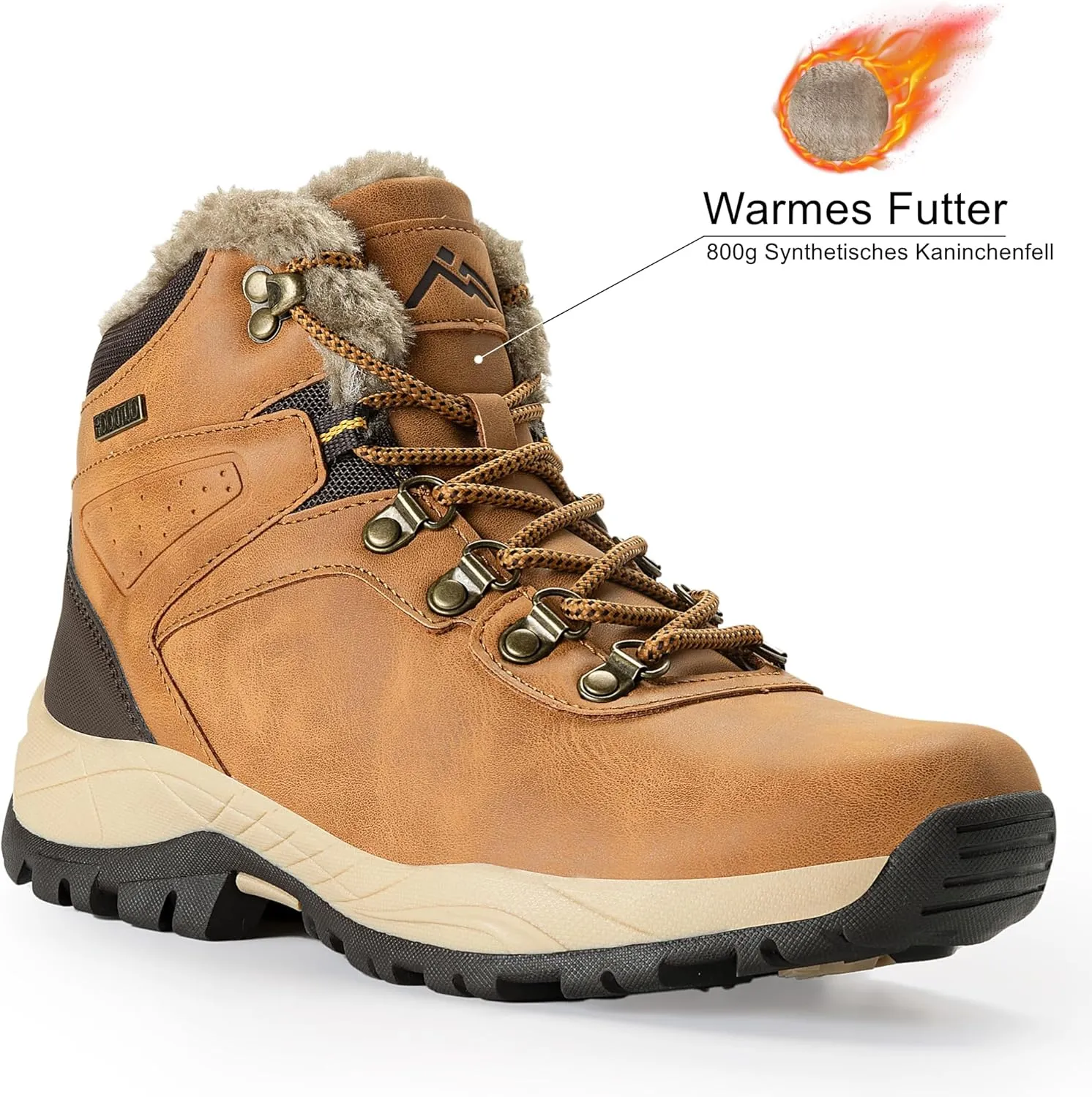 CC-Los Waterproof Winter Snow Boots for Women – Warm Outdoor Hiking Booties, Ladies' Work Shoes