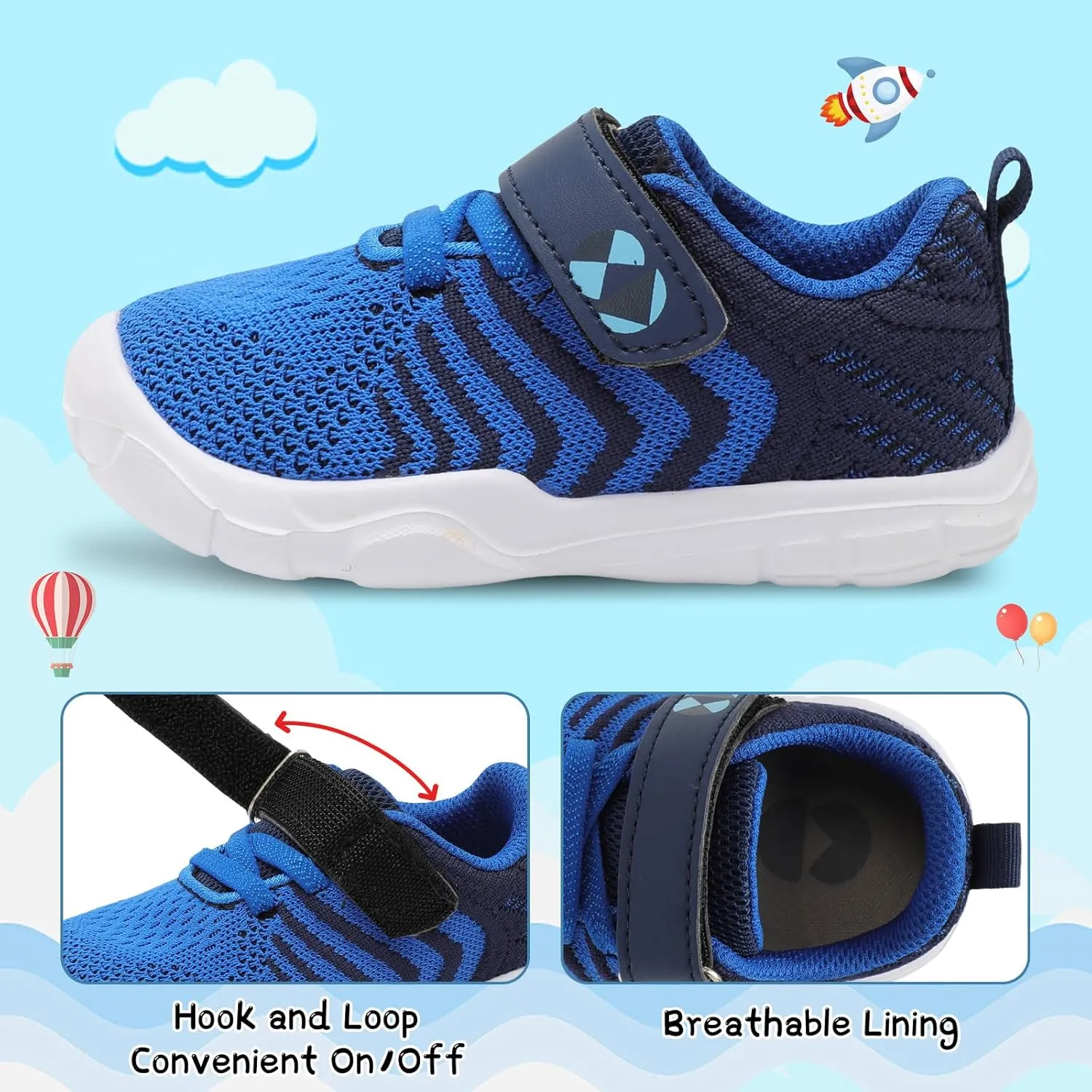 Centipede Demon Toddler Shoes Boys Girls Breathable Sneakers Kids Barefoot Shoes Lightweight Walking Running Shoes Outdoor Athletic Tennis Shoes
