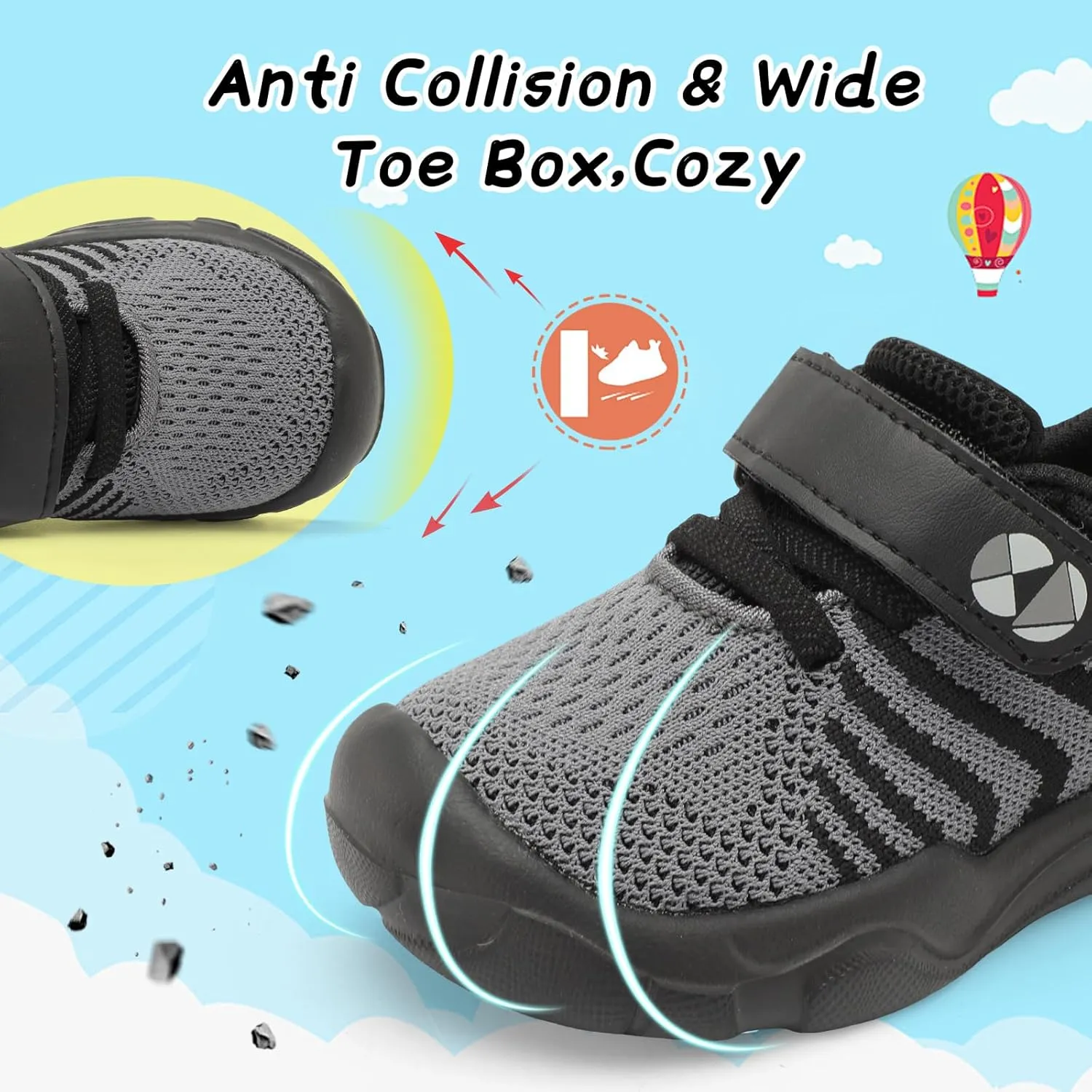 Centipede Demon Toddler Shoes Boys Girls Breathable Sneakers Kids Barefoot Shoes Lightweight Walking Running Shoes Outdoor Athletic Tennis Shoes
