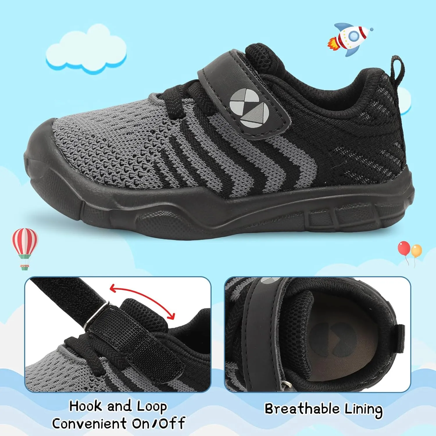 Centipede Demon Toddler Shoes Boys Girls Breathable Sneakers Kids Barefoot Shoes Lightweight Walking Running Shoes Outdoor Athletic Tennis Shoes