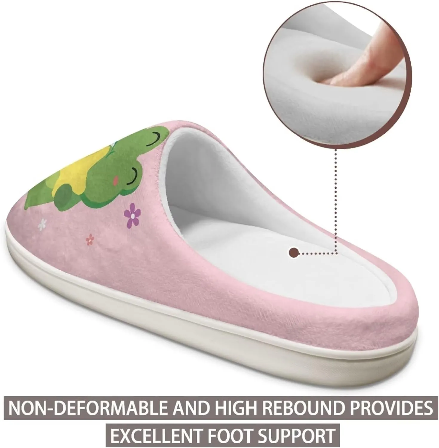 chaqlin Fuzzy House Slipper Womens Memory Foam Flat Heels Slippers for Causal Bedroom Walking with Flat Heels Causal Outdoor Indoor Shoes