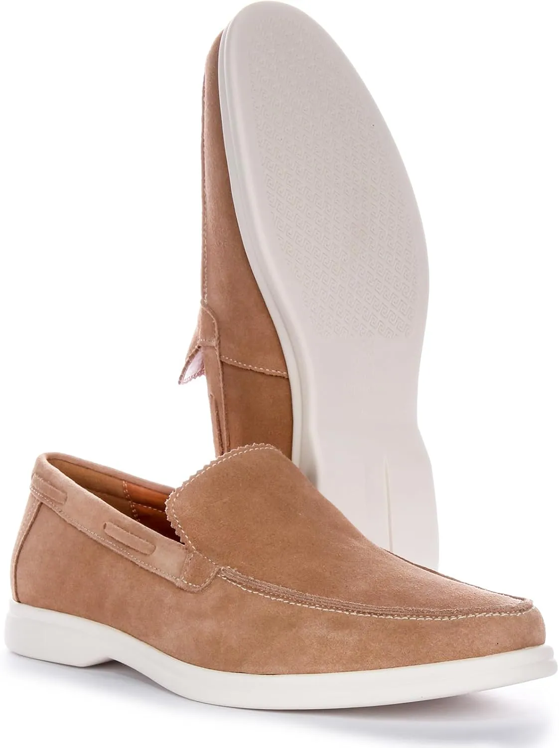 Charles Men's Suede Slip Smart Loafers, Soft Suede Leather, Casual & Smart-Casual Style
