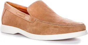 Charles Men's Suede Slip Smart Loafers, Soft Suede Leather, Casual & Smart-Casual Style