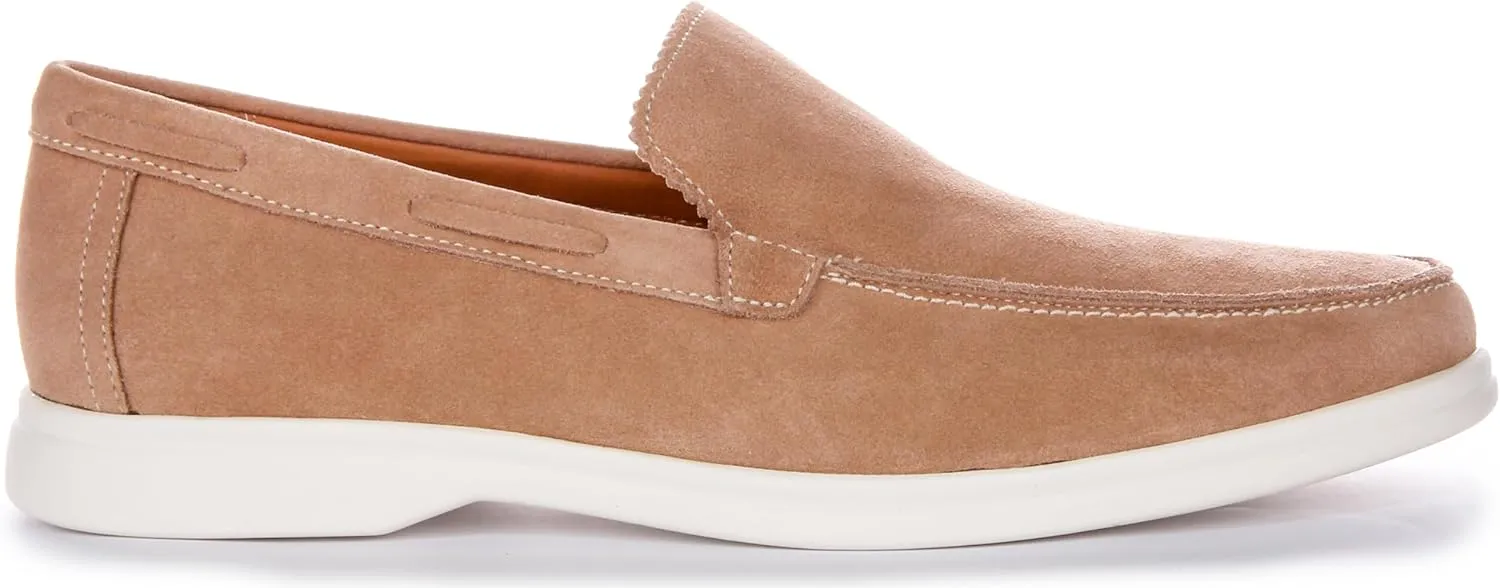 Charles Men's Suede Slip Smart Loafers, Soft Suede Leather, Casual & Smart-Casual Style