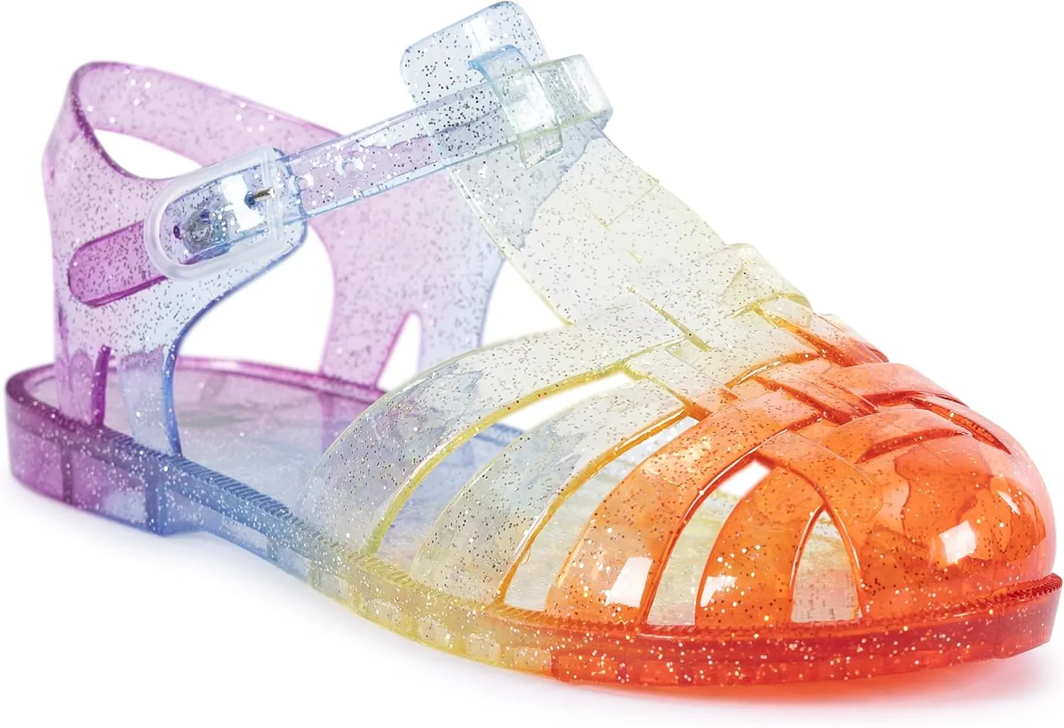 Childrens/Kids Jelly Sandals (10 Toddler) (Rainbow)