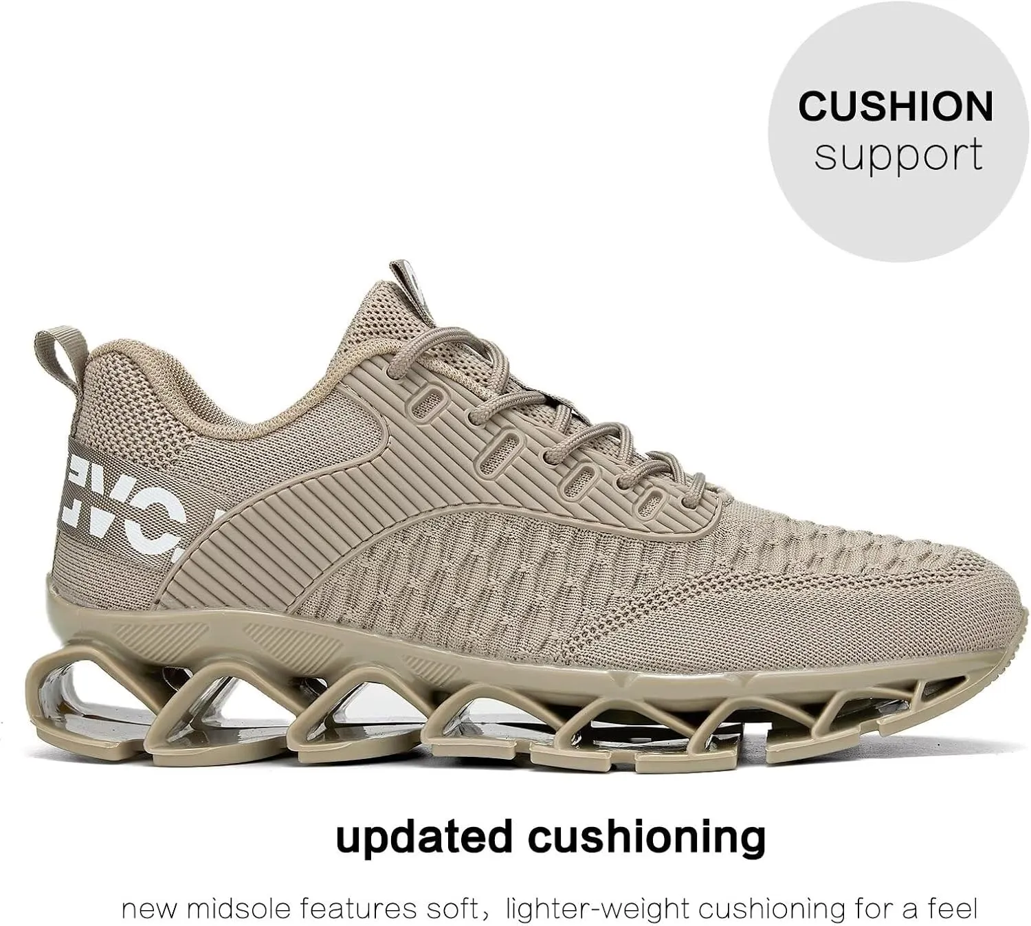 Chopben Men's Running Shoes Blade Non Slip Fashion Sneakers Breathable Mesh Soft Sole Casual Athletic Walking Shoes