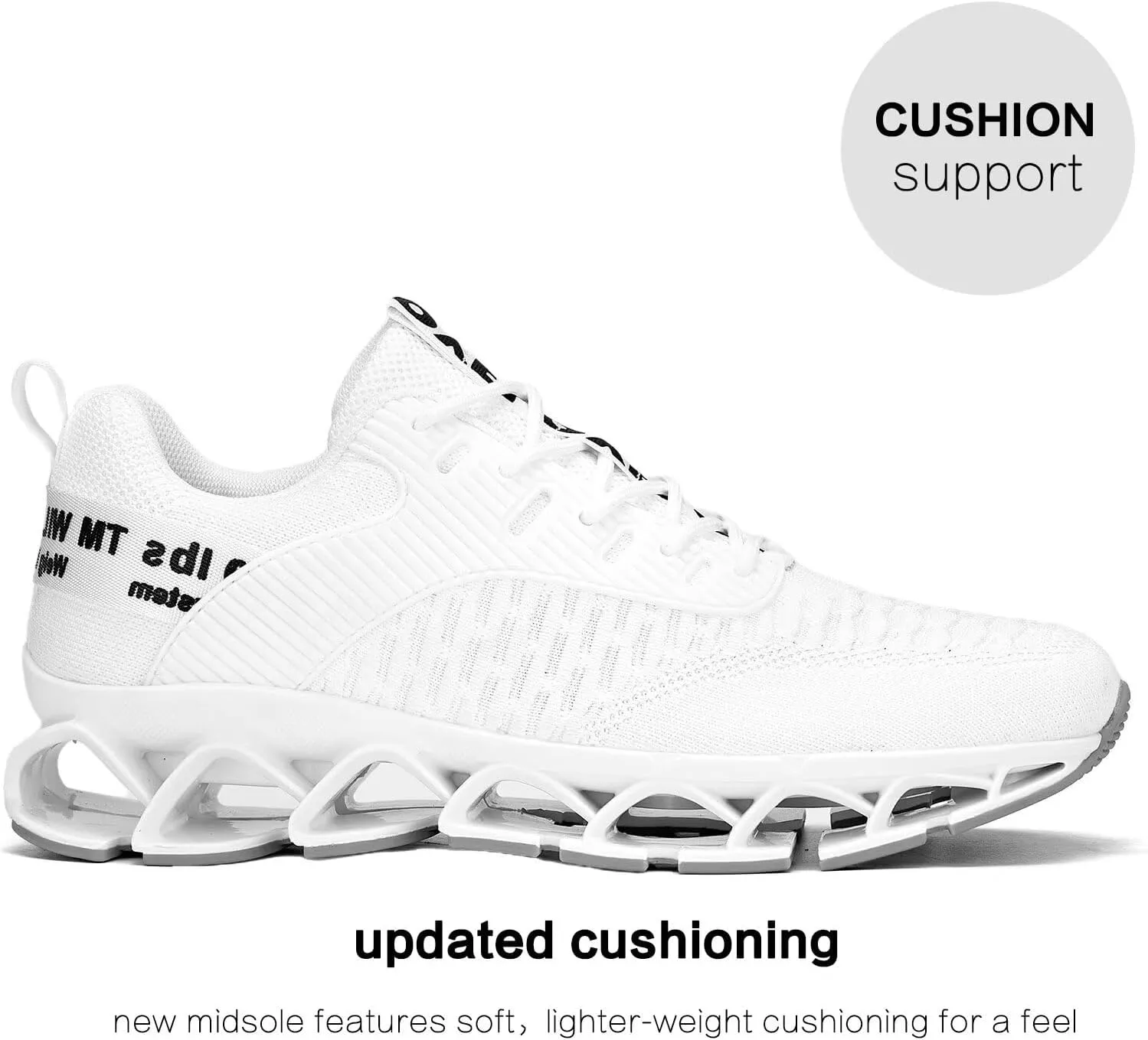 Chopben Men's Running Shoes Blade Non Slip Fashion Sneakers Breathable Mesh Soft Sole Casual Athletic Walking Shoes