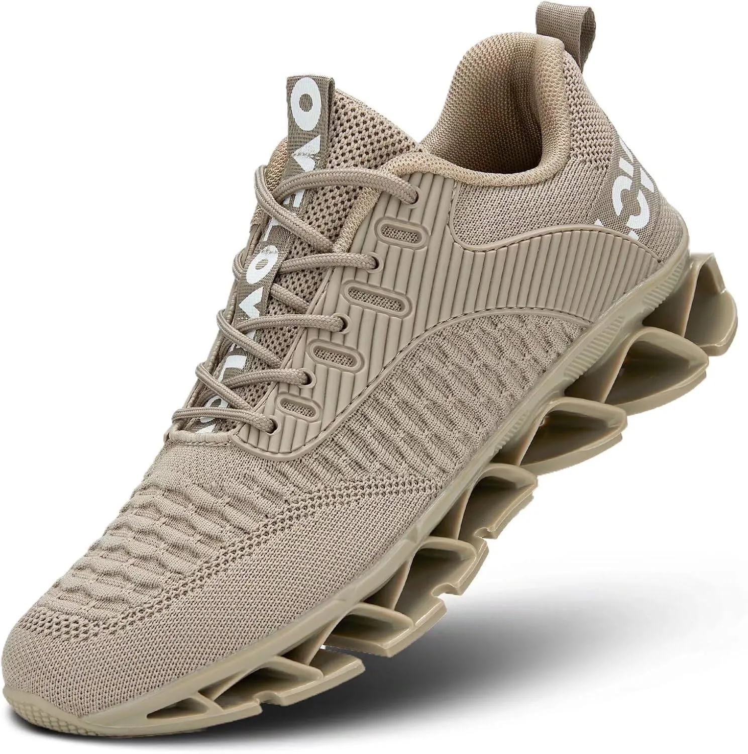 Chopben Men's Running Shoes Blade Non Slip Fashion Sneakers Breathable Mesh Soft Sole Casual Athletic Walking Shoes