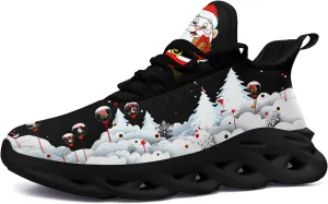 Christmas Running Shoes for Men Women – Holiday Festive Design, Comfortable Lightweight Tennis Shoes Mesh Walking Sneaker