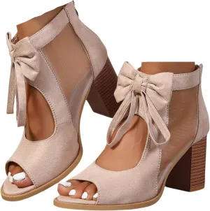 Chunky Heels For Women Dressy Sexy Ankle Strap Dress Pump Shoes Casual Summer Cute Open Toe Strappy Wedge Sandals