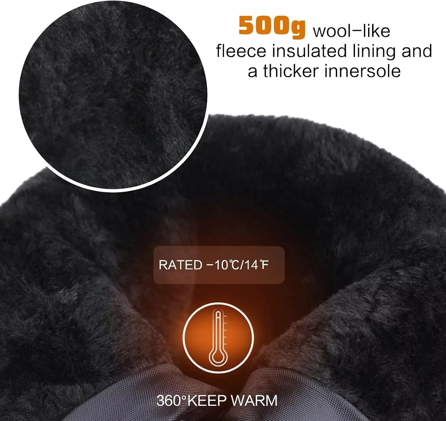 CIOR Women's Snow Boots Winter II Water-Resistant Fur Lined Frosty Warm Anti-Slip Boot U120WMX001-0429
