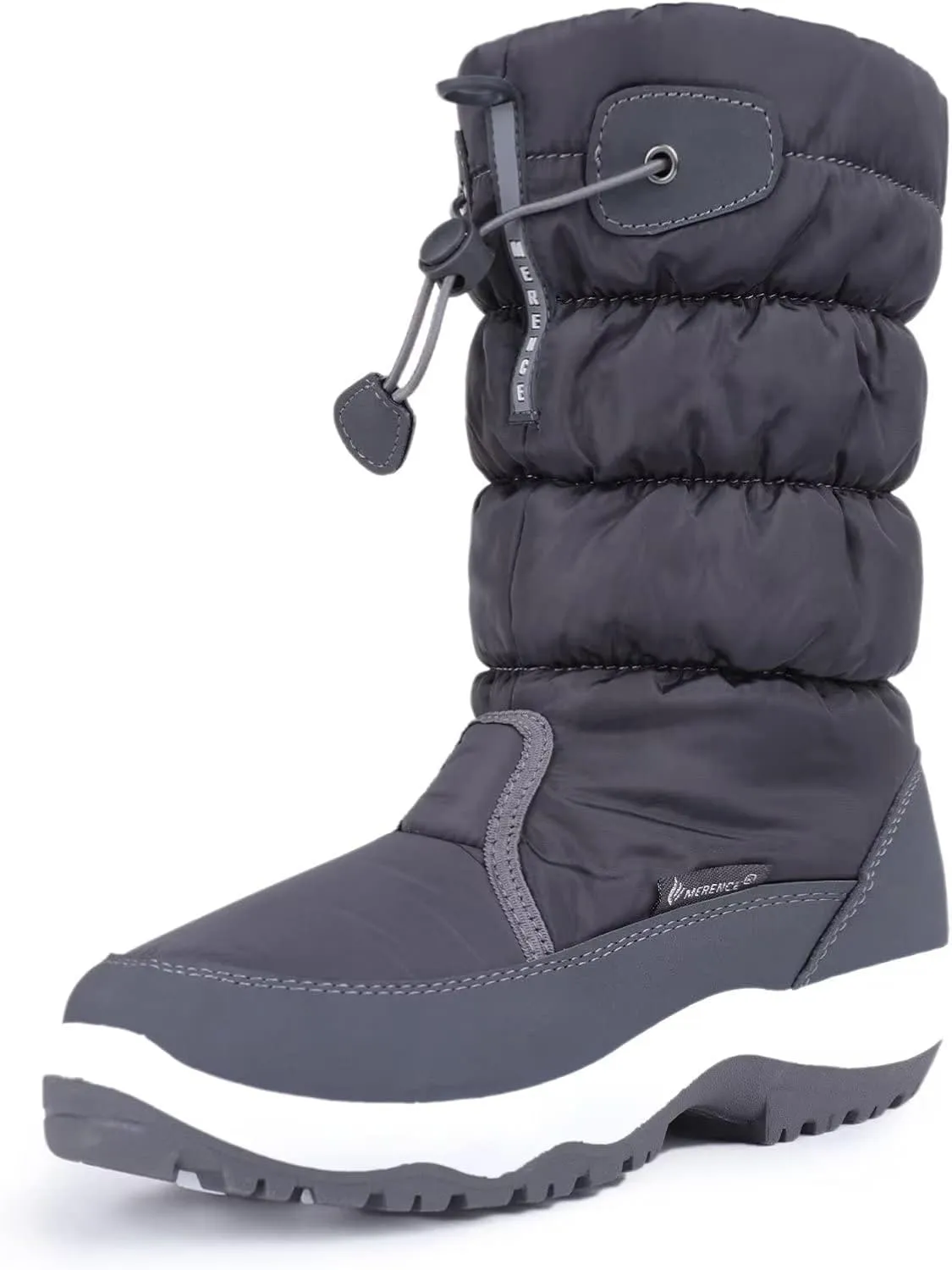 CIOR Women's Snow Boots Winter II Water-Resistant Fur Lined Frosty Warm Anti-Slip Boot U120WMX001-Gray-38