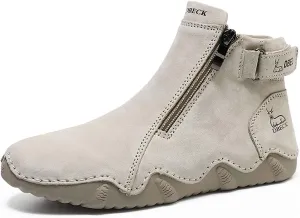 Climatelight Women's Waterproof Casual Fashion Ankle Booties for Commuting Walking Shoes Cozy Boots Slip-on Driving Running Shoes