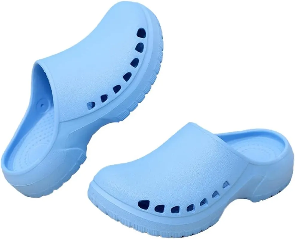 Clogs for Women Men Nursing Shoes Wide Width Garden Slide Sandals Slip-On with Arch Support, Casual Water Shoes Shower Slippers, Classic Work Shoes Comfortable Waterproof Quick Dry Breathable