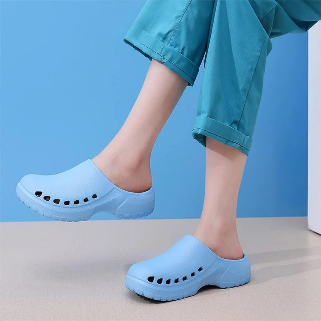 Clogs for Women Men Nursing Shoes Wide Width Garden Slide Sandals Slip-On with Arch Support, Casual Water Shoes Shower Slippers, Classic Work Shoes Comfortable Waterproof Quick Dry Breathable