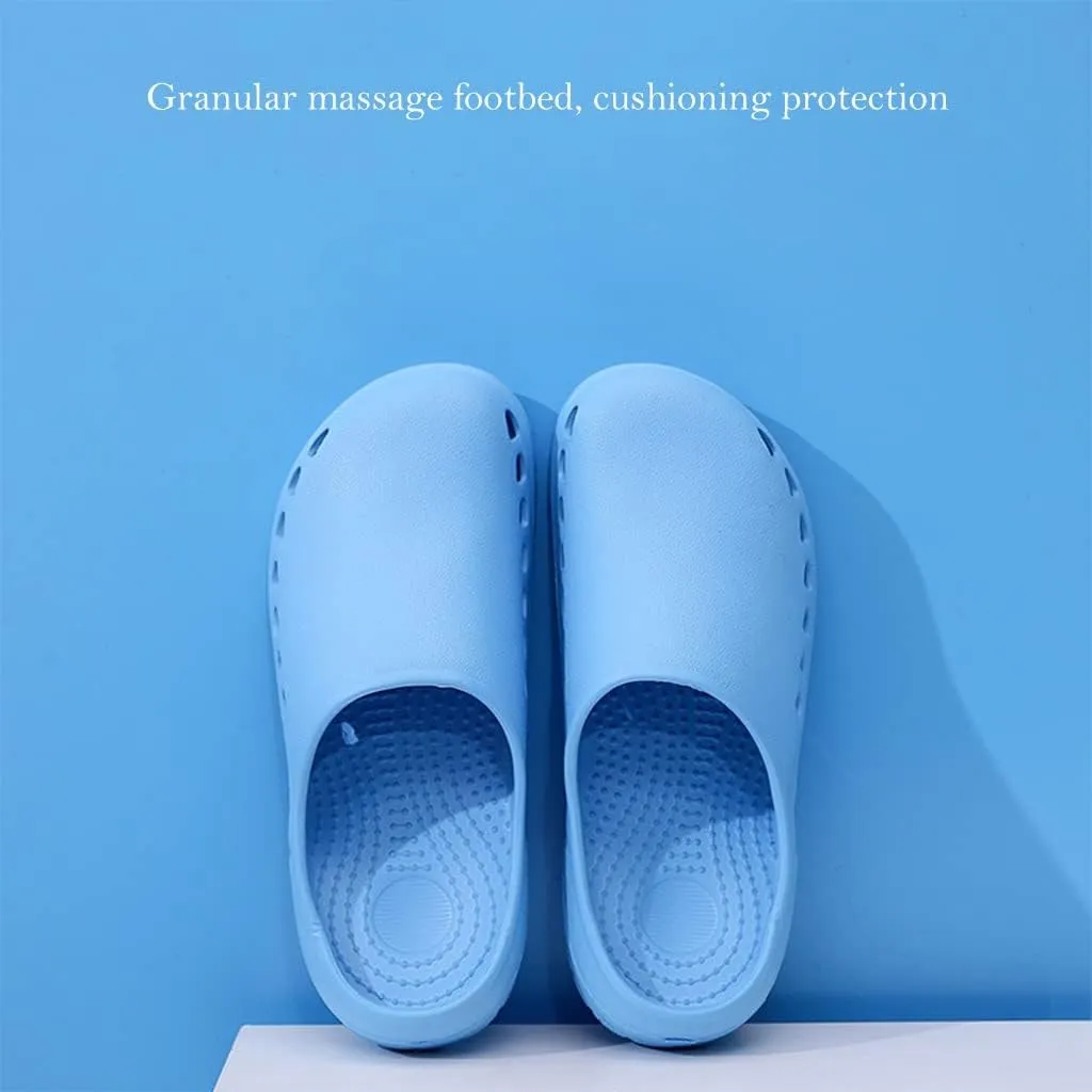Clogs for Women Men Nursing Shoes Wide Width Garden Slide Sandals Slip-On with Arch Support, Casual Water Shoes Shower Slippers, Classic Work Shoes Comfortable Waterproof Quick Dry Breathable