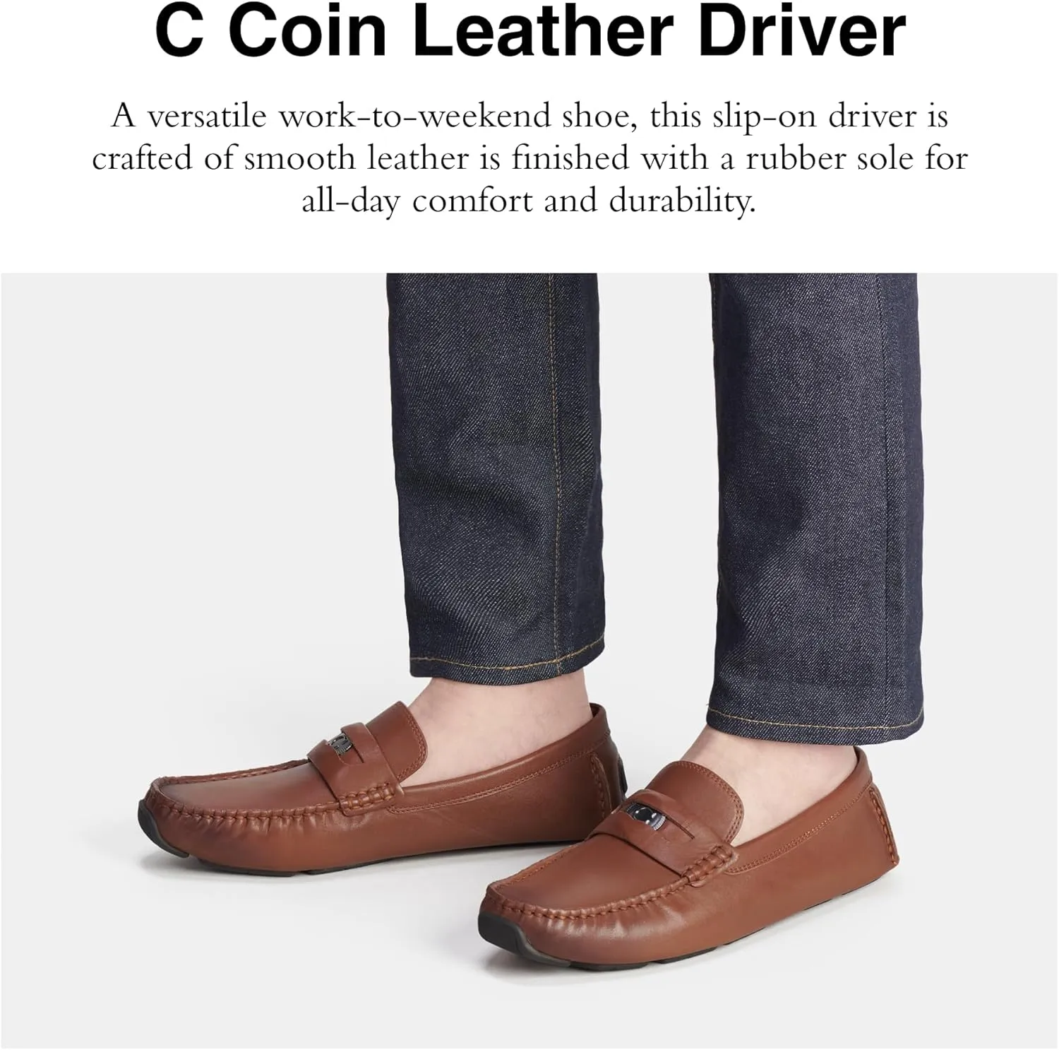 Coach Men's C Coin Leather Driver Discontinued